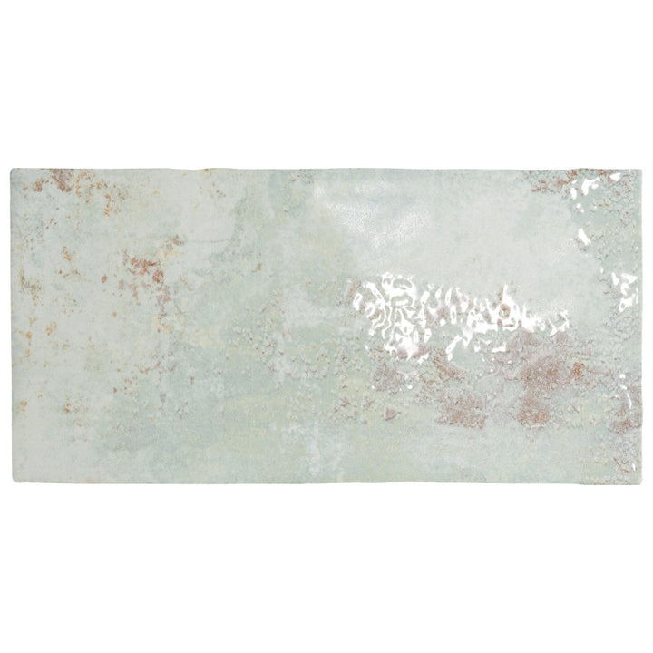 Affinity Tile Biarritz Green 3-in x 6-in Multi-finish Ceramic Subway Wall Tile product image