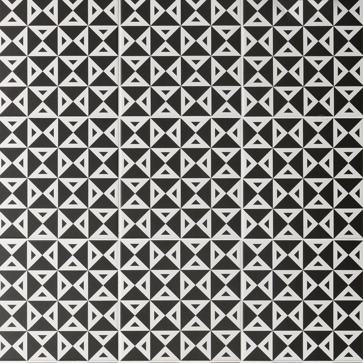 Artmore Tile Record Angle Negative 8-in x 8-in Matte Porcelain Encaustic Floor and Wall Tile product image