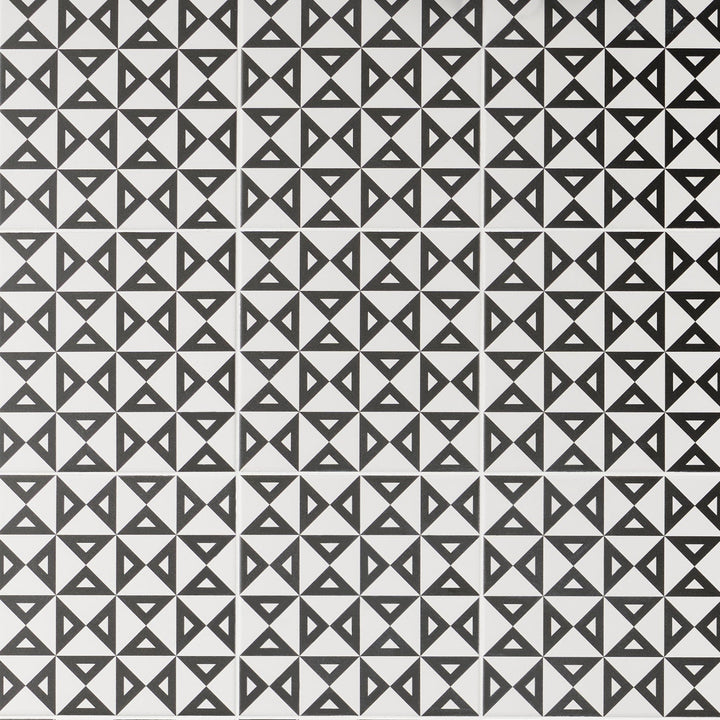 Artmore Tile Record Angle Positive 8-in x 8-in Matte Porcelain Encaustic Floor and Wall Tile product image