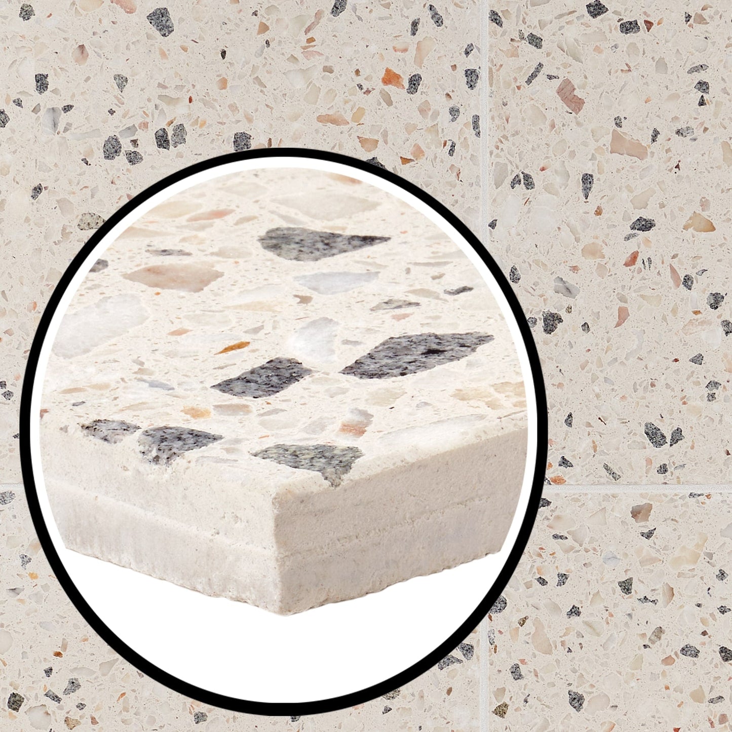 Artmore Tile Tarboro Terrazzo Sonora 16-in x 16-in Polished Cement Cement look Floor and Wall Tile product image