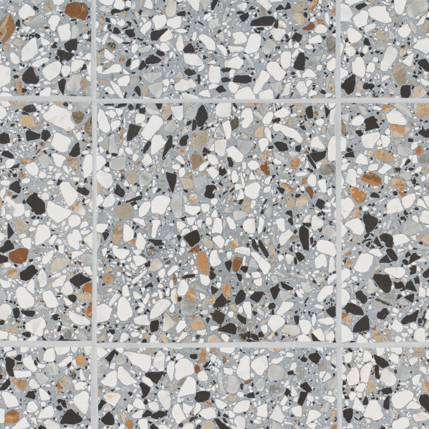 Artmore Tile Shards Terrazzo Azur 8-in x 8-in Matte Porcelain Cement look Floor and Wall Tile product image