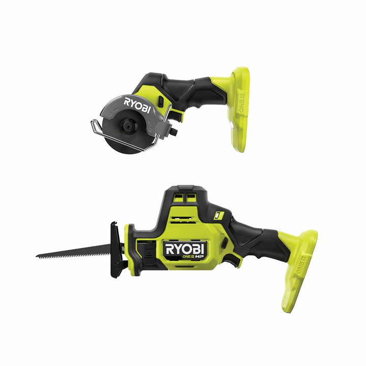 ONE+ HP 18V Brushless Cordless Compact 2-Tool Combo Kit with One-Handed Reciprocating Saw and Cut-Off Tool (Tools Only) - Super Arbor