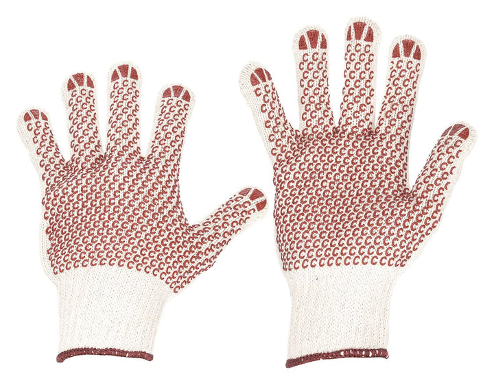 CONDOR Full Finger Knit Gloves - PVC Dotted Coating