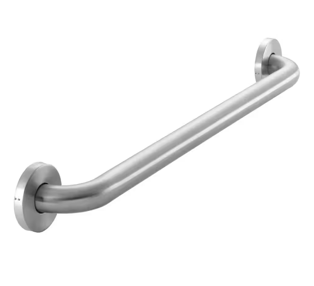 Glacier Bay 24 in. L x 3.1 in. ADA Compliant Grab Bar in Brushed Stainless Steel