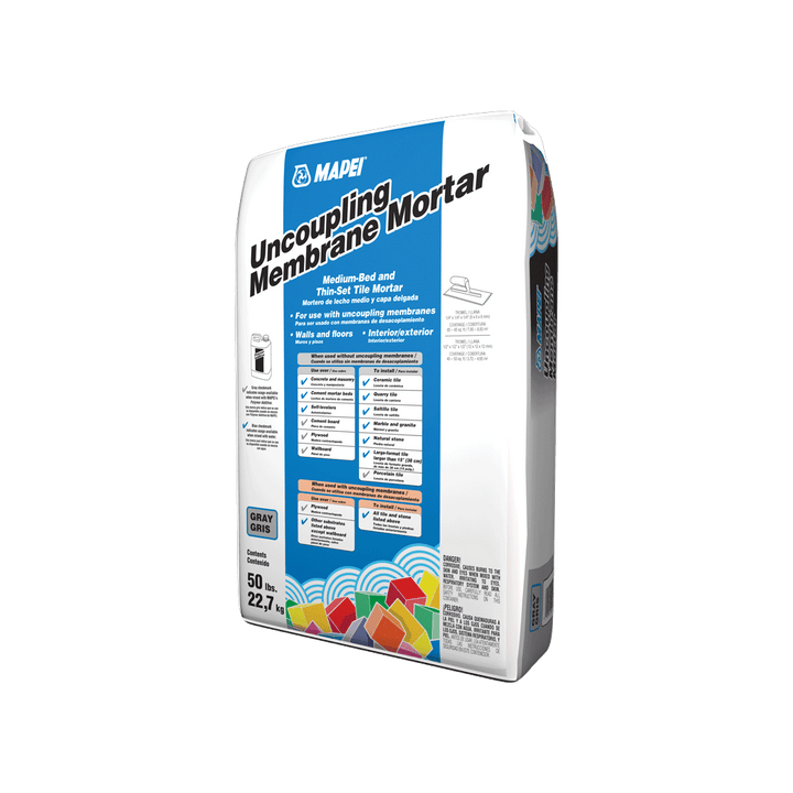 MAPEI Uncoupling Membrane Mortar, 50-lb Gray Thin-Set/Medium-Bed Tile Mortar