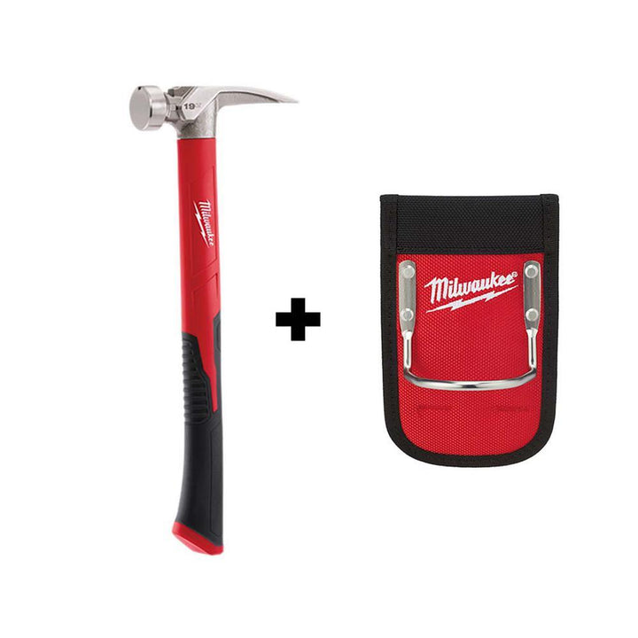 19 oz. Smooth Face Poly/Fiberglass Handle Hammer with Hammer Loop - Super Arbor