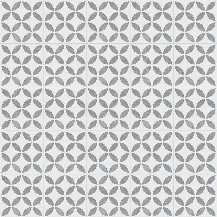 Style Selections Westwind Deco 3-mil x 12-in W x 12-in L Water Resistant Peel and Stick Luxury Vinyl Tile Flooring