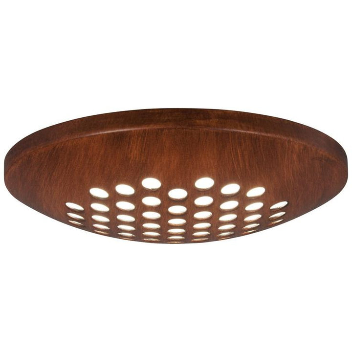 1-Light LED Distressed Koa Ceiling Fan Light Kit