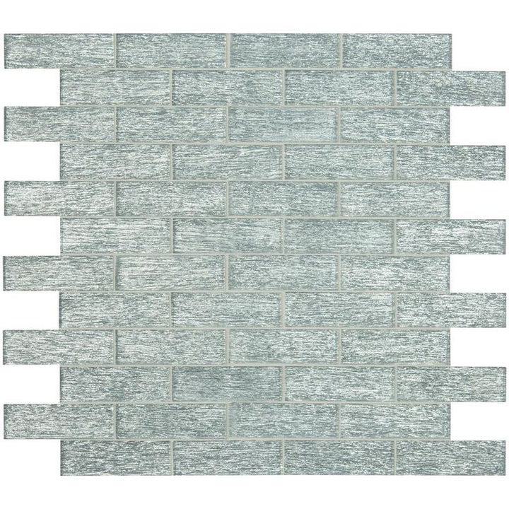 MSI Chilcott Bright Subway 11.81 in. x 11.81 in. x 8mm Textured Glass Mesh-Mounted Mosaic Tile (9.7 sq. ft. / case)