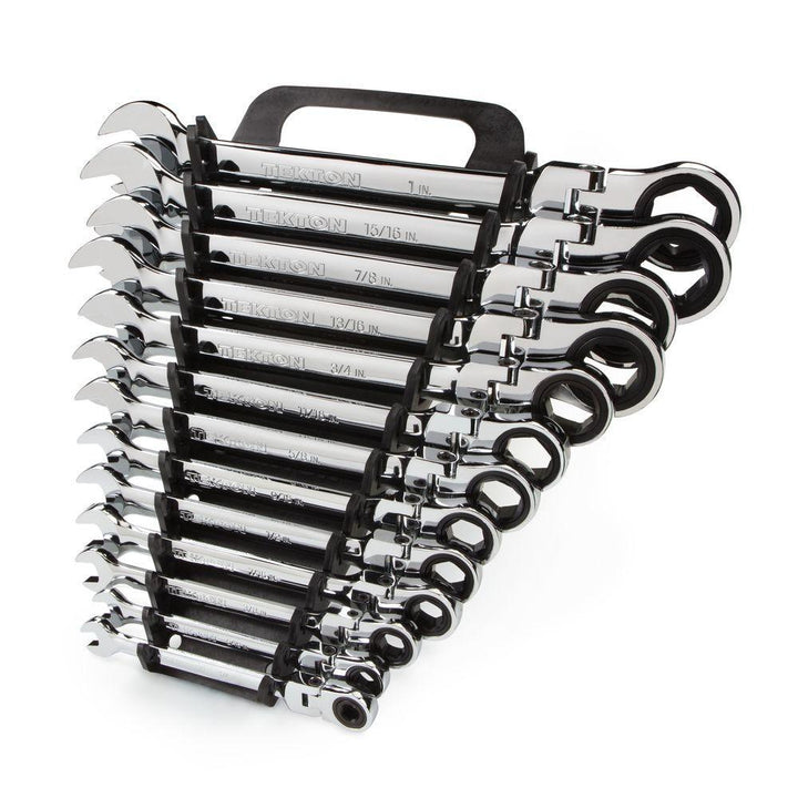 1/4-1 in. Flex-Head Ratcheting Combination Wrench Set (13-Piece) - Super Arbor
