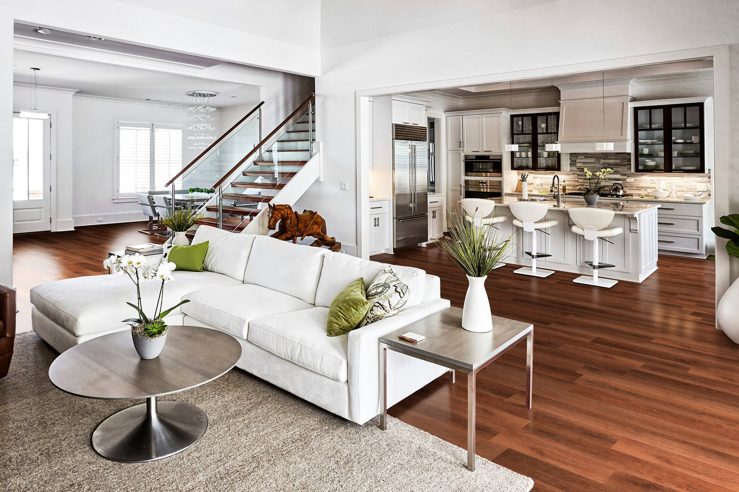 CALI Vinyl Pro Classic Saddlewood 7-in W x 48-in L x 5.5-mm Waterproof Interlocking Luxury Vinyl Plank Flooring (23.77-sq ft/Carton)