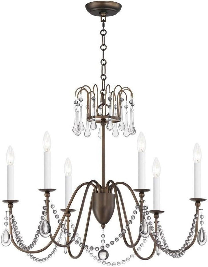 Maxim Lighting Plumette 6-Light Bronze Chandelier