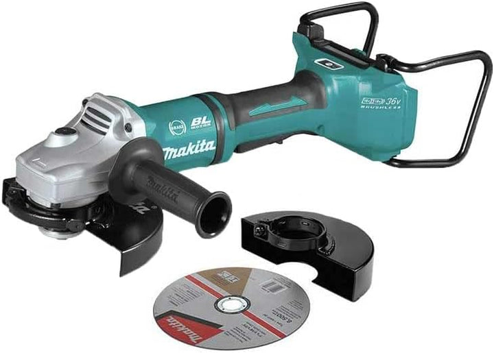Makita 18V X2 LXT (36V) Brushless Cordless 7 in. Cut‑Off/Angle Grinder with Electric Brake and AWS, Tool‑Only