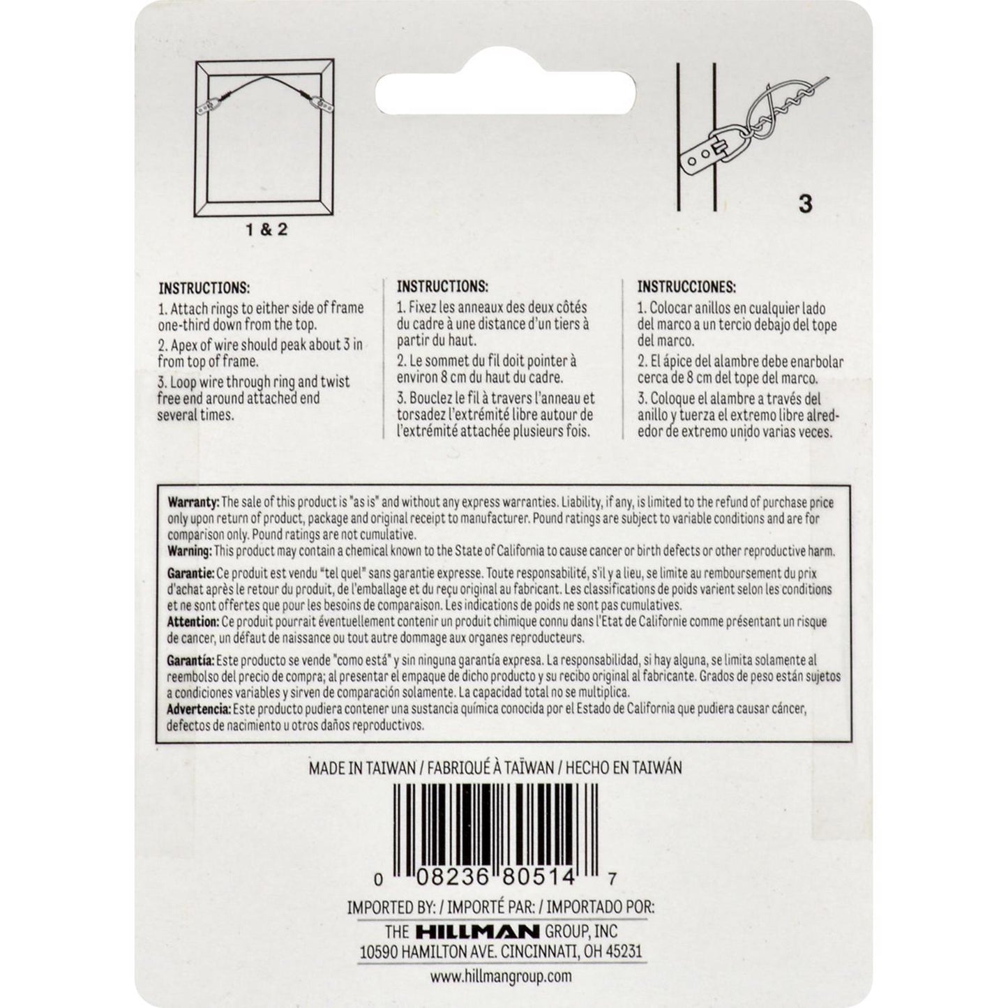 Hillman Plastic-Coated Silver Picture Wire, #3 x 10 ft, 30 lb Capacity, 1-Pack