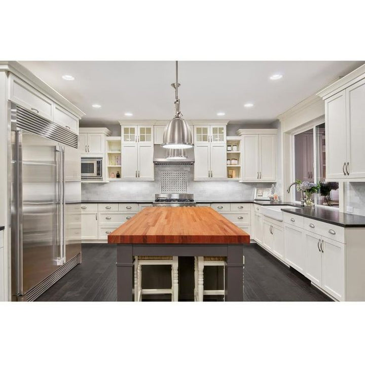 Sparrow Peak Red Oak 6-ft Natural Straight Butcher Block Oak Kitchen Countertop