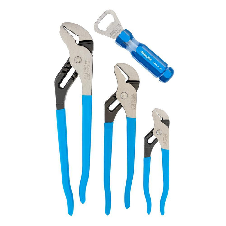 12 in., 9-1/2 in. and 6-1/2 in. Tongue and Groove Plier Set (3-Piece) - Super Arbor