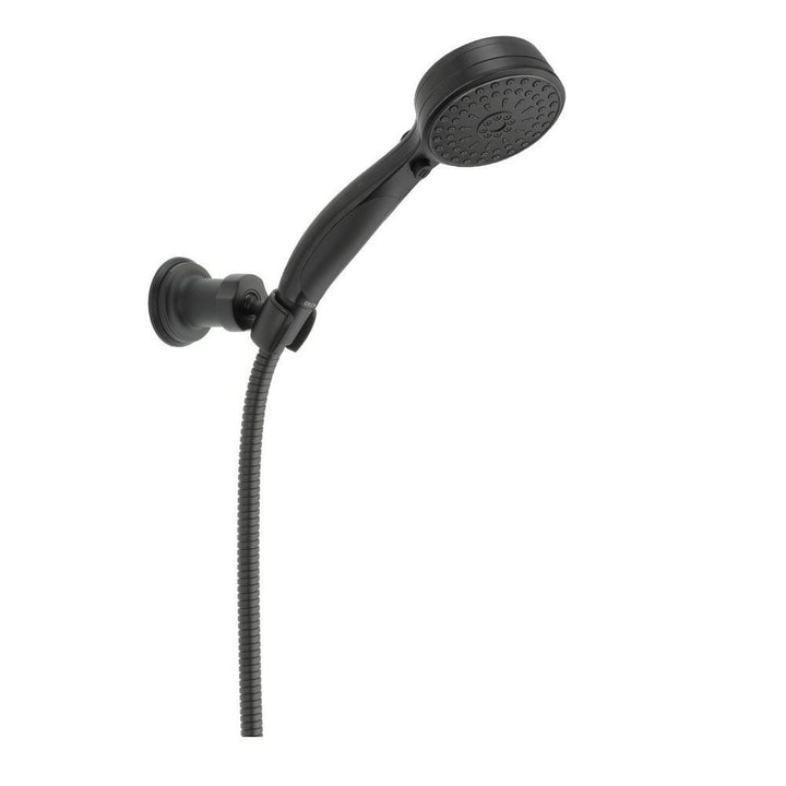 ActivTouch 9-Spray 3.6 in. Single Wall Mount Adjustable Handheld Shower Head in Matte Black - Super Arbor