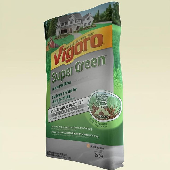 Vigoro Super Green 5,000 sq. ft. Lawn Fertilizer with 5% Iron, Slow Release Granular Formula