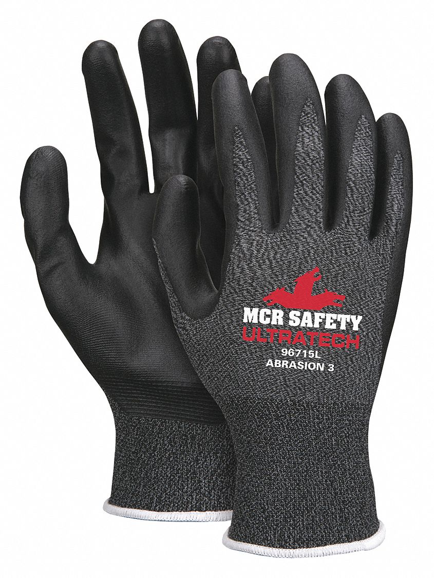 MCR SAFETY UltraTech Foam Nitrile Knit Gloves, XS