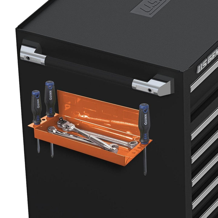 U.S. GENERAL Magnetic Tray with Screwdriver Holder, Orange