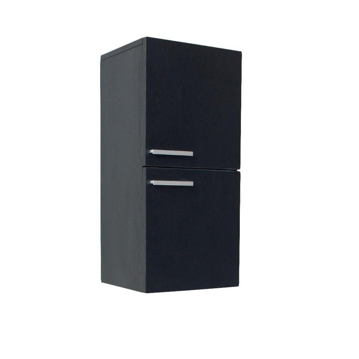 12-63/100 in. W x 27-1/2 in. H x 12 in. D Bathroom Linen Storage Cabinet in Black - Super Arbor