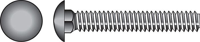 Hillman 1/2 in. x 2-1/2 in. Zinc-Plated Steel Carriage Bolt, 25-Pack