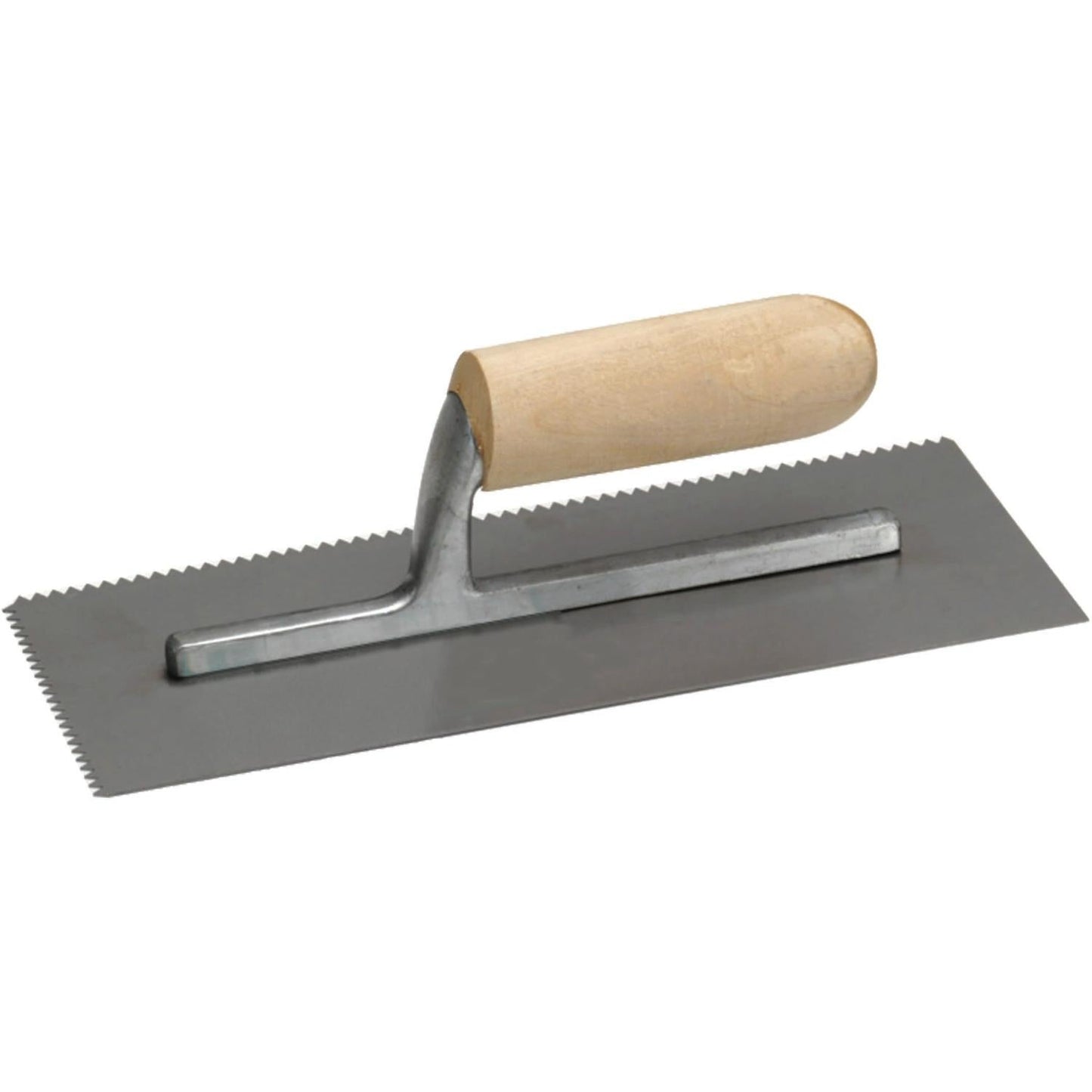 Marshalltown 4-1/2 in. W x 11 in. L Steel Notched Trowel with Wood Handle