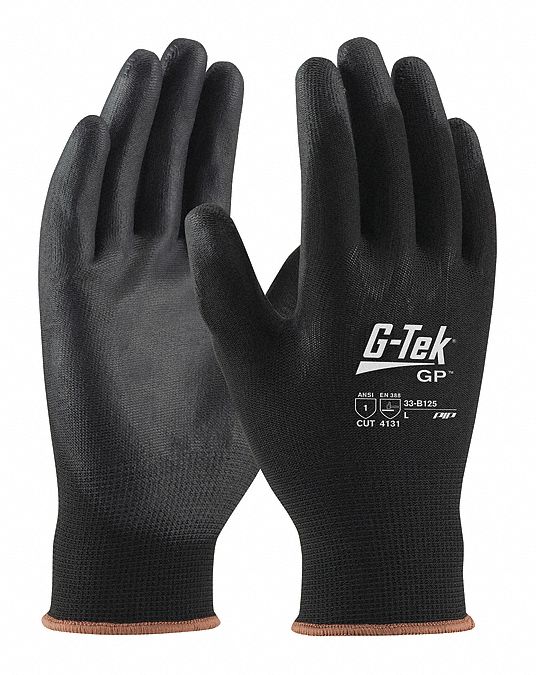 PIP G-Tek GP Polyurethane Coated Gloves, Medium 12 Pack