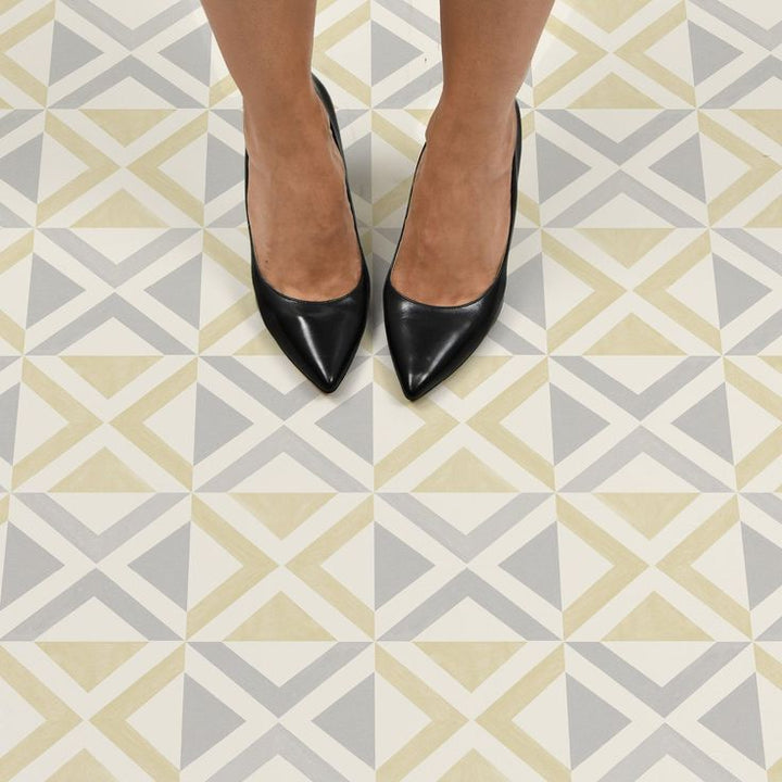 FloorPops Isosceles Peel & Stick Floor Tiles 10 Tiles/10 sq.ft