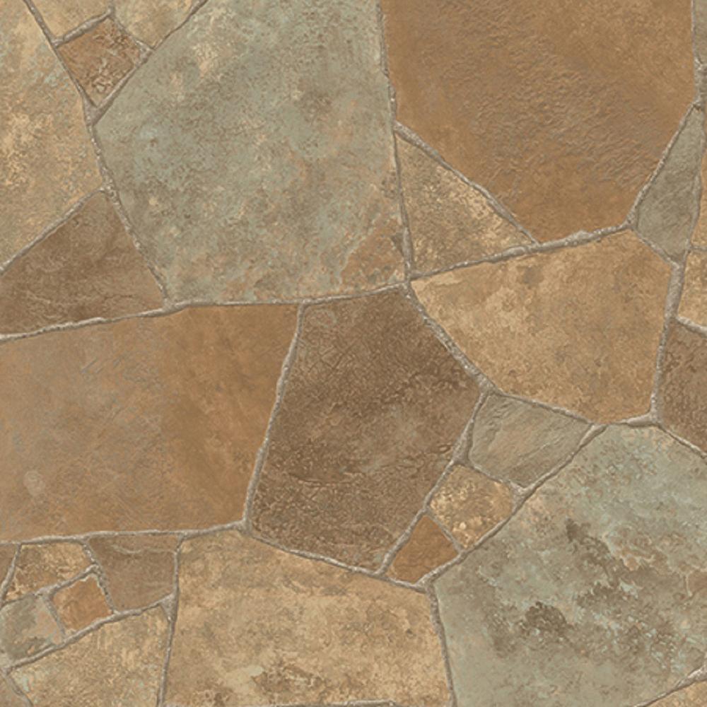 IVC Princeton Stone Residential Vinyl Sheet, Sold by 13.2 ft. Wide x Custom Length - Super Arbor