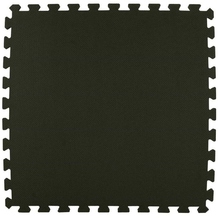 Greatmats Economy Foam Black 2 ft. x 2 ft. x 1/2 in. Interlocking Puzzle Floor Tiles (Case of 20)