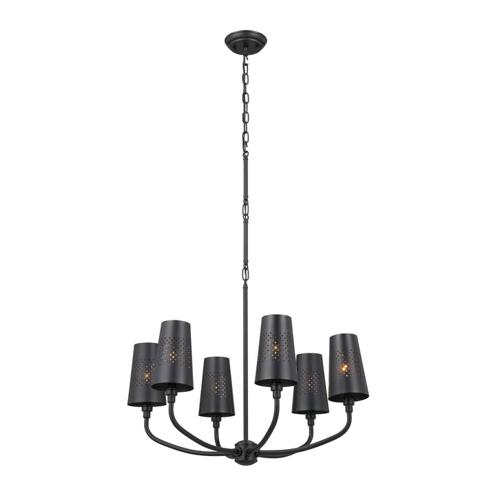 Kichler Adeena 6-Light Black Traditional Chandelier