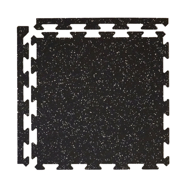 Courage GymFloor 24-in W x 24-in L x 0.315-in T Interlocking Rubber Gym Floor Tile (25.7-sq ft) (6-Pack)