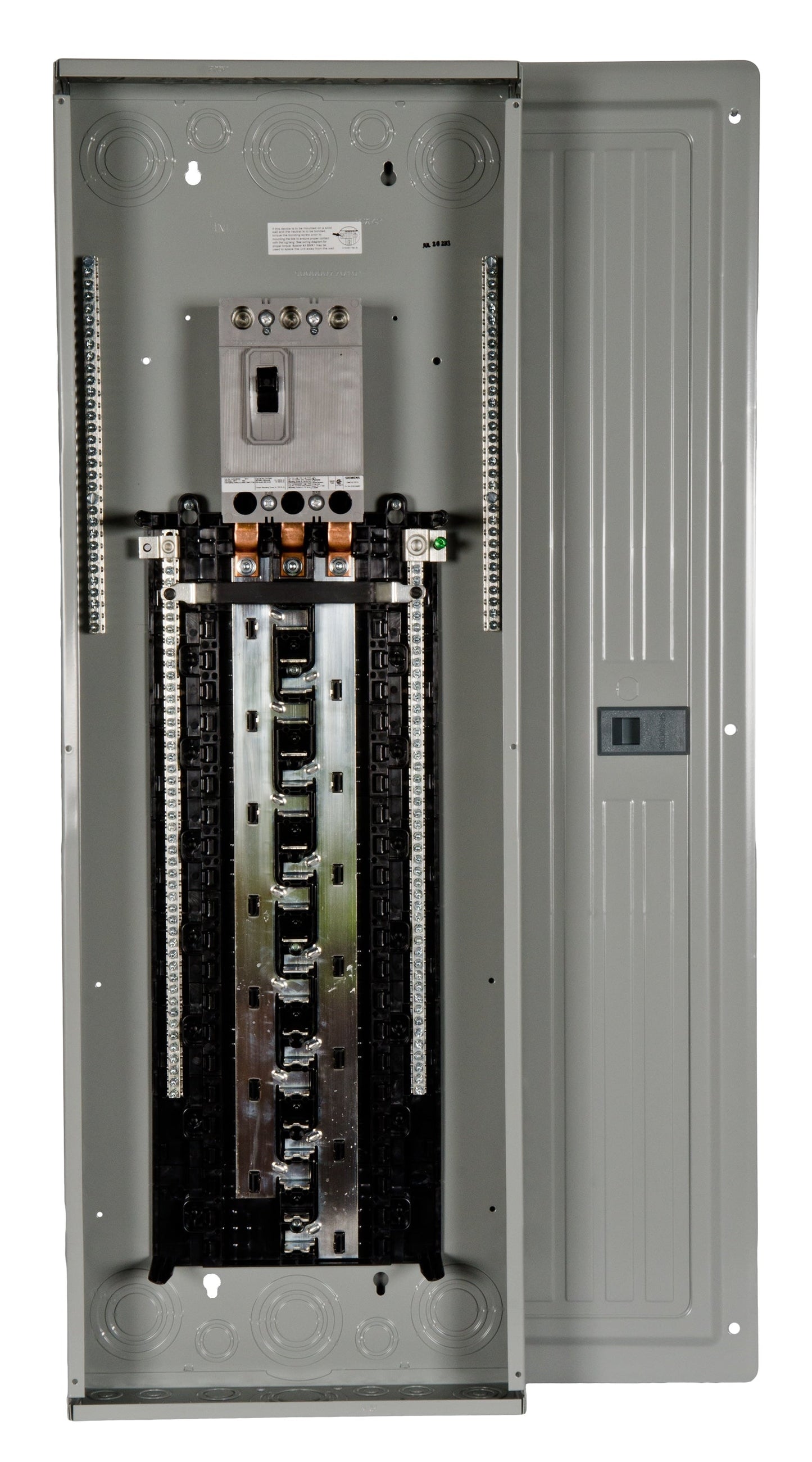 Siemens PL 225-Amp 42-space load center - front view