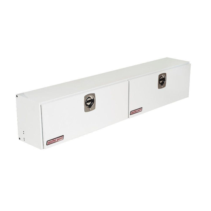 Weather Guard 90.25 in. White Steel Full Size Top Mount Truck Tool Box - Super Arbor