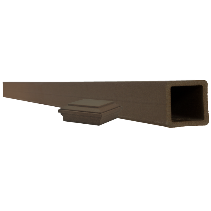 Trex Fencing 5-in x 5-in W x 12-ft H Woodland Brown Composite Fence with Post Cap
