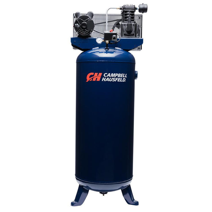 10.2 CFM 3.7 HP 230-Volt 1 PH (VT6195) 60 Gal. Electric Vertical Single-Stage Stationary Air Compressor - Super Arbor
