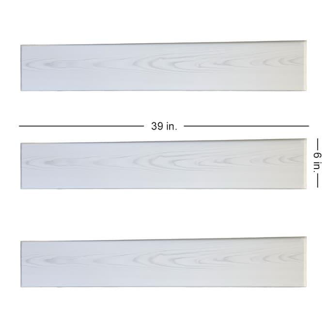 A La Maison Ceilings 3.25-ft x 0.5-ft Country White Polystyrene Surface-mount Ceiling Plank (12-Pack, 19.5-sq ft / Case)