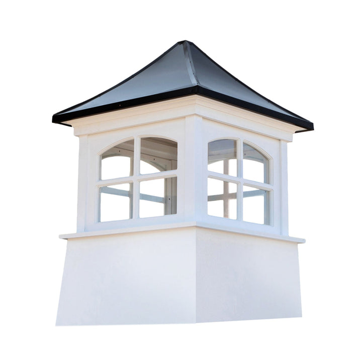 Good Directions Windsor Vinyl Cupola with Black Aluminum Pagoda Roof, 26-in x 35-in