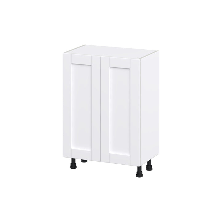 Hugo&Borg Rosemont 24-in W x 34.5-in H x 14-in D Glacier White 3-Drawers Base Fully Assembled Cabinet (Flat Panel Shaker Style)
