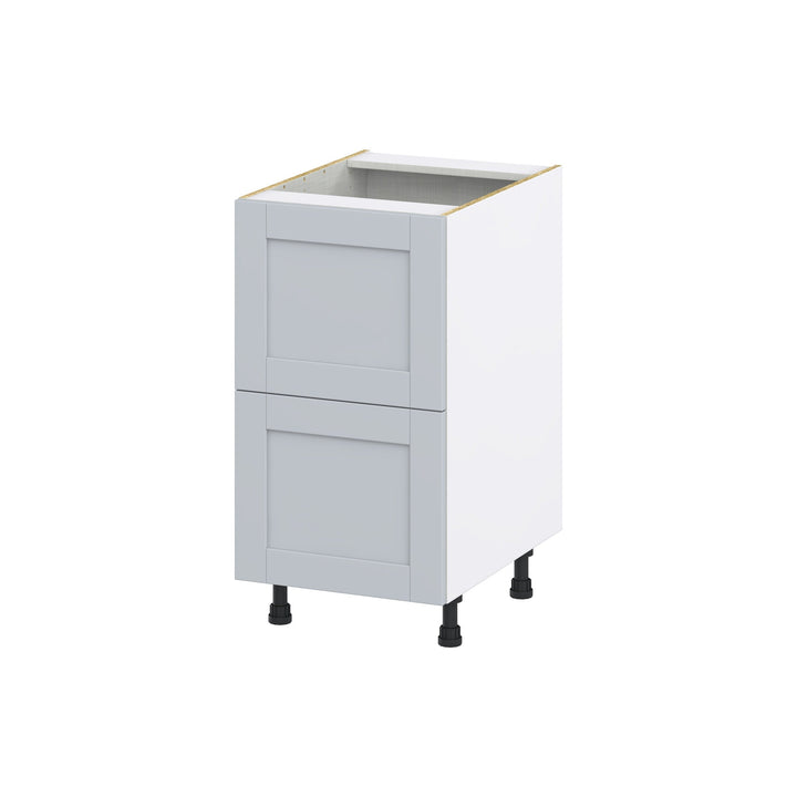 Hugo&Borg Charlesberg 18-in W x 34.5-in H x 25-in D Gray 2-Drawer Base Fully Assembled Cabinet