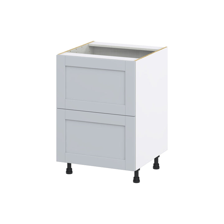 Hugo&Borg Charlesberg 24-in W x 34.5-in H x 25-in D Gray 2-Drawer Base Fully Assembled Cabinet