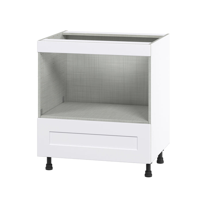 Hugo&Borg Jolie 30-in W x 34.5-in H x 24-in D Warm White 1-Drawer Base Fully Assembled Cabinet