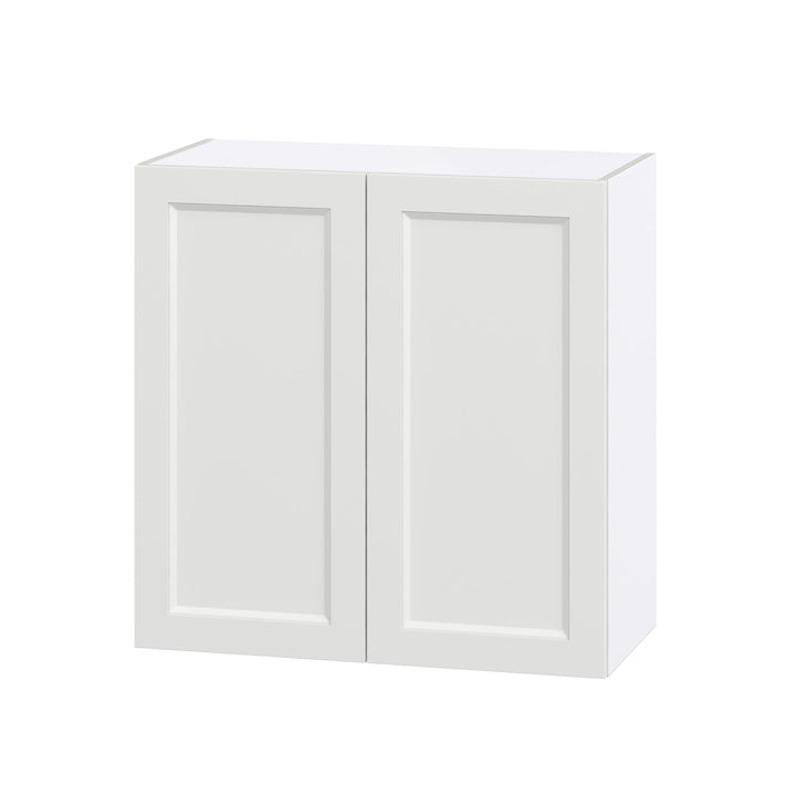 Hugo&Borg Riviera 30-in W x 30-in H x 14-in D Bright White Wall Fully Assembled Cabinet (Recessed Panel Shaker Door Style)