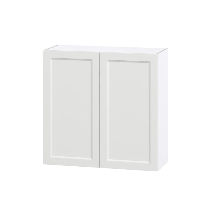 Hugo&Borg Riviera 36-in W x 35-in H x 14-in D Bright White Wall Fully Assembled Cabinet (Recessed Panel Shaker Door Style)