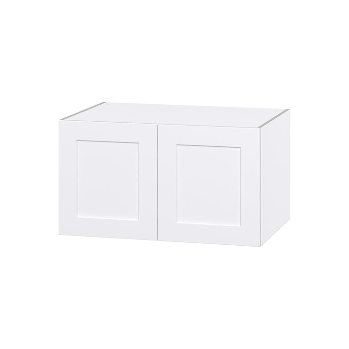 Hugo&Borg Jolie 36-in W x 20-in H x 24-in D Warm White Wall Fully Assembled Cabinet (Flat Panel Shaker Door Style)