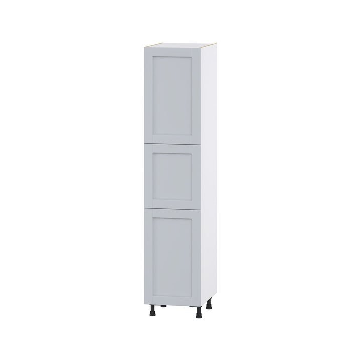 Hugo&Borg Charlesberg 18-in W x 84.5-in H x 24-in D Gray Pantry Fully Assembled Cabinet (Flat Panel Shaker Door Style)