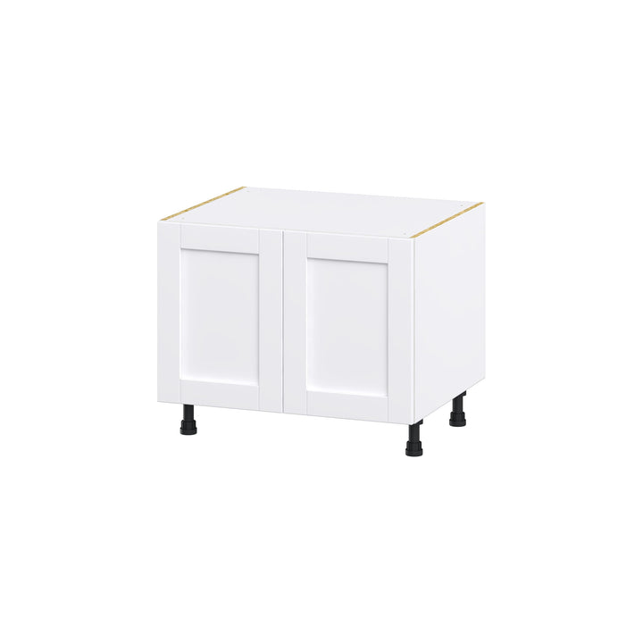 Hugo&Borg Rosemont 30-in W x 24.5-in H x 24-in D Glacier White Sink Base Fully Assembled Cabinet (Flat Panel Shaker Style)