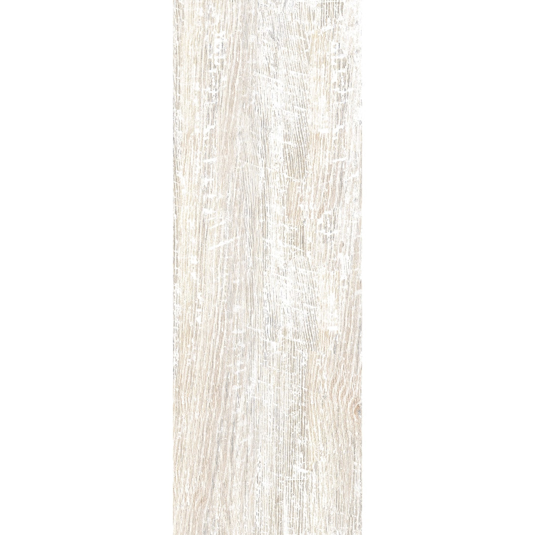 Style Selections Madera Yeso Light Grey 8-in x 24-in Matte Ceramic Wood look Floor and Wall Tile product image