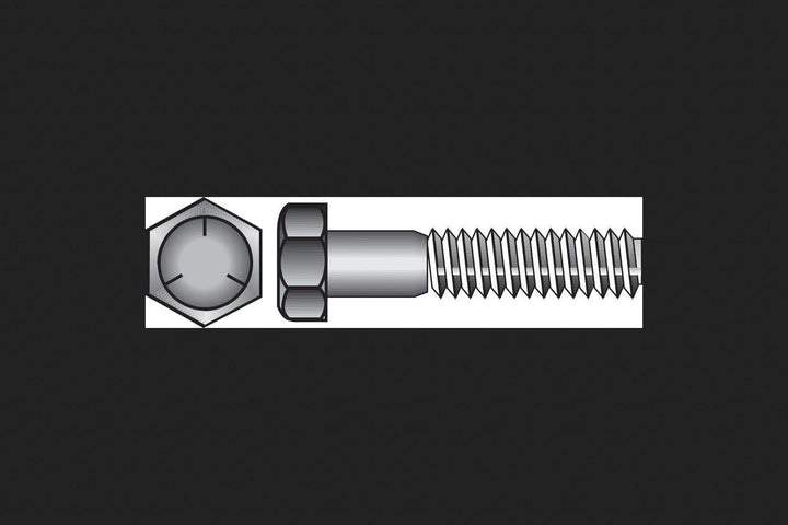 Hillman 1/4 in. Dia x 1 in. Length Heat-Treated Zinc Steel Hex Head Cap Screw, 100-Pack